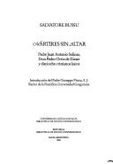 Cover of: Mártires sin altar: Padre Juan Antonio Solinas, Don Pedro Ortiz de Zárate y dieciocho cristianos laicos