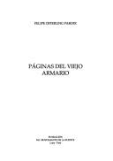 Páginas del viejo armario by Felipe Osterling Parodi