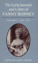 Cover of: The early journals and letters of Fanny Burney by Fanny Burney