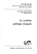 Cover of: système politique franc̨ais