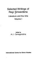 Cover of: Selected writings of Regi Siriwardena by Regi Siriwardena