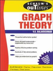 Cover of: Schaum's Outline of Graph Theory by V. K. Balakrishnan
