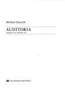 Cover of: Auditoria: Designing for the Performing Art