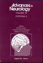 Dystonia 3 (Advances in Neurology) by Stanley Fahn