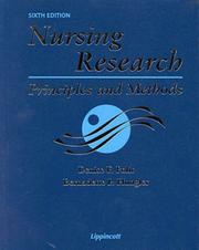 Cover of: Nursing Research by Denise F. Polit, Bernadette P Hungler