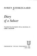 Cover of: Diary of a seducer by translated from the Danish, with an introduction, by Gerd Gillhof.
