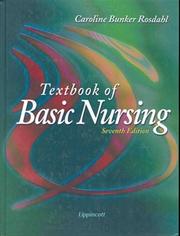 Cover of: Textbook of basic nursing