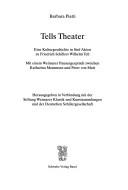 Cover of: Tells Theater: eine Kulturgeschichte in fünf Akten zu Friedrich Schillers Wilhelm Tell by Barbara Piatti