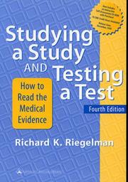 Cover of: Studying a Study and Testing a Test by Richard K. Riegelman