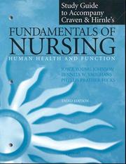 Cover of: Study Guide to Accompany Fundamentals of Nursing | Ruth F. Craven