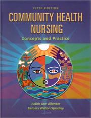 Community health nursing by Judith Ann Allender, Barbara Walton Spradley