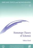 Cover of: Homotopy theory of schemes