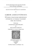 Cover of: Liber largitorius: études d'histoire médiévale offertes à Pierre Toubert par ses élèves
