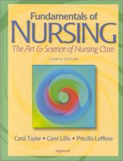 Cover of: Fundamentals of Nursing by Carol Taylor, Carol Lillis, Priscilla LeMone