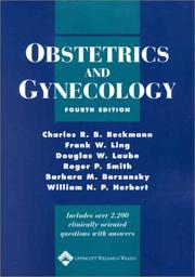 Cover of: Obstetrics and gynecology