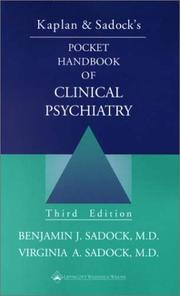 Cover of: Kaplan & Sadock's Pocket Handbook of Clinical Psychiatry by Benjamin J. Sadock, Virginia A., M.D. Sadock, Harold I. Kaplan