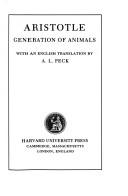 On the generation of animals by Aristotle