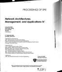 Cover of: Network architectures, management, and applications IV: 5-7 September, 2006, Gwangju, South Korea