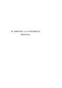 Cover of: El derecho a la integridad personal