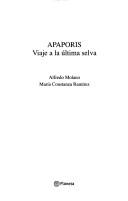 Cover of: Apaporis by Alfredo Molano