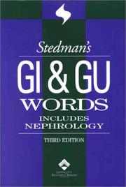 Cover of: Stedman's GI & GU Words: With Nephrology Words