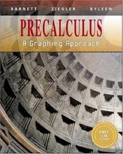 Cover of: Precalculus by Raymond A. Barnett, Michael R. Ziegler, Karl E Byleen