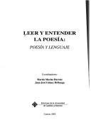 Cover of: Leer y entender la poesía: poesía y lenguaje