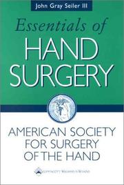 Cover of: Essentials of Hand Surgery | John Gray Seiler