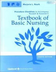 Cover of: Procedures Checklist to Accompany Textbook of Basic Nursing | Caroline Bunker Rosdahl