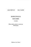 Marginalia, Rhumbs et autres by Jean Prévost
