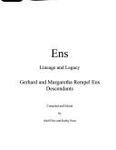 Cover of: Ens by compiled and edited by Adolf Ens and Kathy Enns.