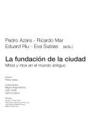 Cover of: La fundación de la ciudad by Pedro Azara ... [et al.] (eds.) ; director, Pedro Azara ; colaboradores, Miguel Angel Borrás, Joan Claret, Semma Serch ; dibujos, Jaume J. Ferrer ... [et al.].