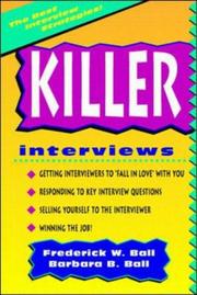 Cover of: Killer interviews by Frederick W. Ball