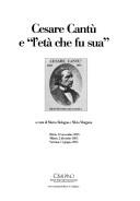 Cover of: Cesare Cantù e "l'età che fu sua": Brivio, 12 novembre 2005, Milano, 2 dicembre 2005, Varenna, 11 giugno 2005