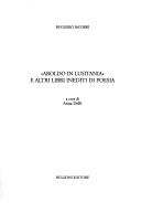 Cover of: Aroldo in Lusitania e altri libri inediti di poesia by Ruggero Jacobbi