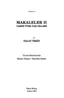 Cover of: Makaleler