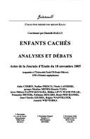 Cover of: Enfants cachés by coordonné par Danielle Bailly ; [contributions] Alain Corbin ... [et al.].
