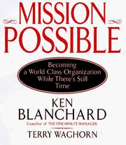Cover of: Mission Possible: Becoming a World-Class Organization While There's Still Time