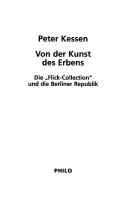 Cover of: Von der Kunst des Erbens by Peter Kessen