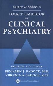 Cover of: Kaplan and Sadock's Pocket Handbook of Clinical Psychiatry