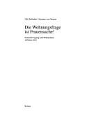 Cover of: Die Wohnungsfrage ist Frauensache!: Frauenbewegung und Wohnreform 1870 bis 1933 by Ulla Terlinden