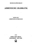 Armenische Grammatik by Heinrich Hübschmann