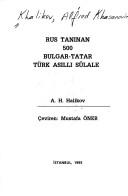 Cover of: Rus tanınan 500 Bulgar-Tatar Türk asıllı sülale