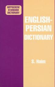 Cover of: English-Persian Dictionary by S. Haim