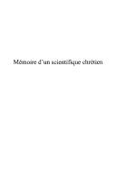 Cover of: Mémoire d'un scientifique chrétien by Paul Germain, Paul Germain