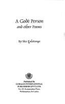 Cover of: A Godé person and other poems