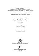 Carteggio, 1923-1956 by Piero Bargellini