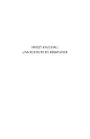 Henry Bauchau, une écriture en résistance by Olivier Ammour-Mayeur