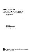 Cover of: Progress in Social Psychology | Morris Fishbein
