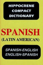 Cover of: Spanish-English English-Spanish Concise Dictionary by Ila Warner